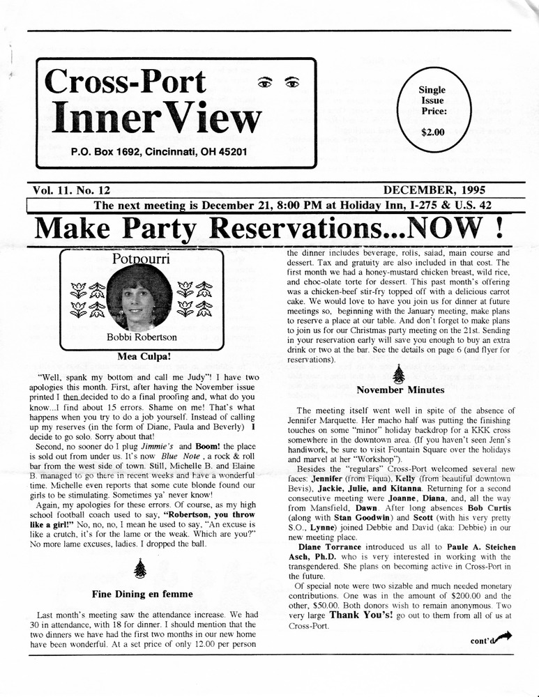 Download the full-sized PDF of Cross-Port InnerView, Vol. 11 No. 12 (December, 1995)