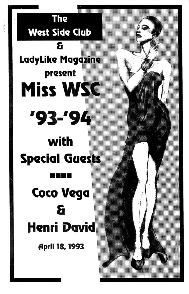 Download the full-sized PDF of West Side Club & LadyLike Magazine present Miss WSC '93-'94 (April 18, 1993)