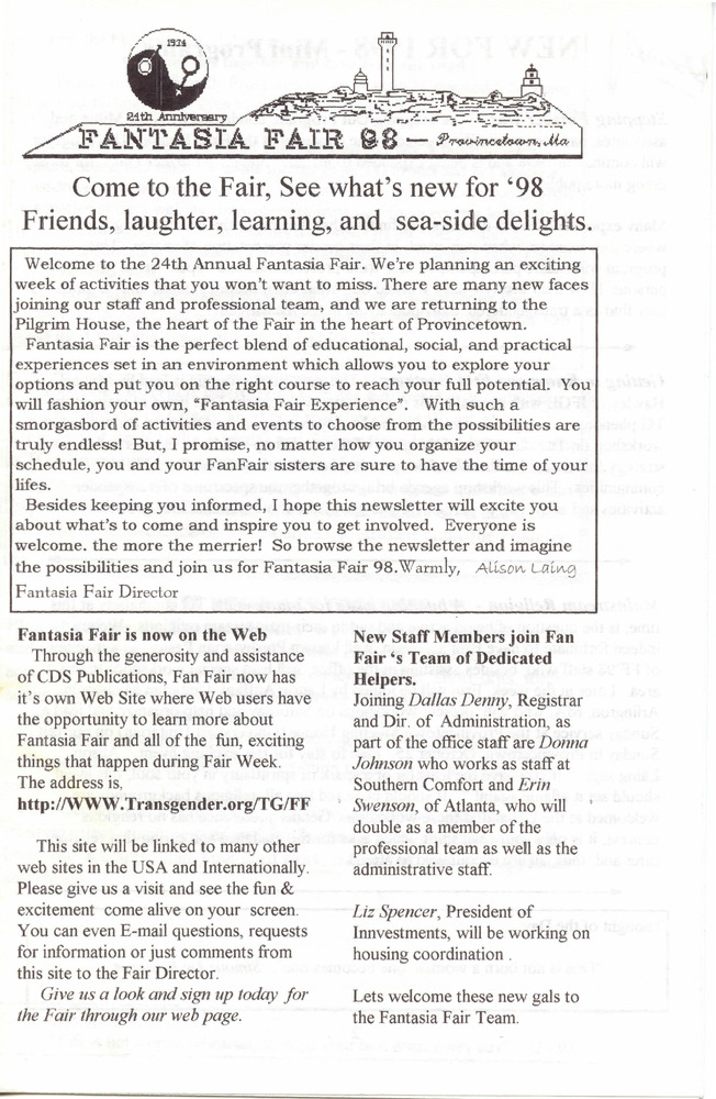 Download the full-sized PDF of Fantasia Fair 1998 Complimentary Newsletter
