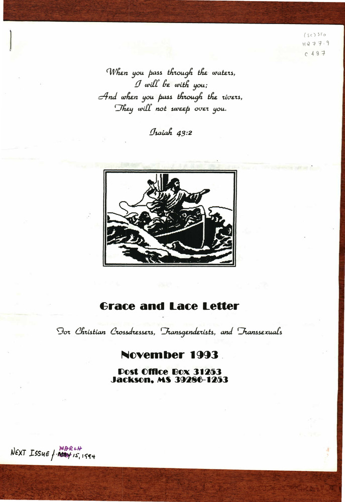 Download the full-sized PDF of Grace and Lace Letter Issue C