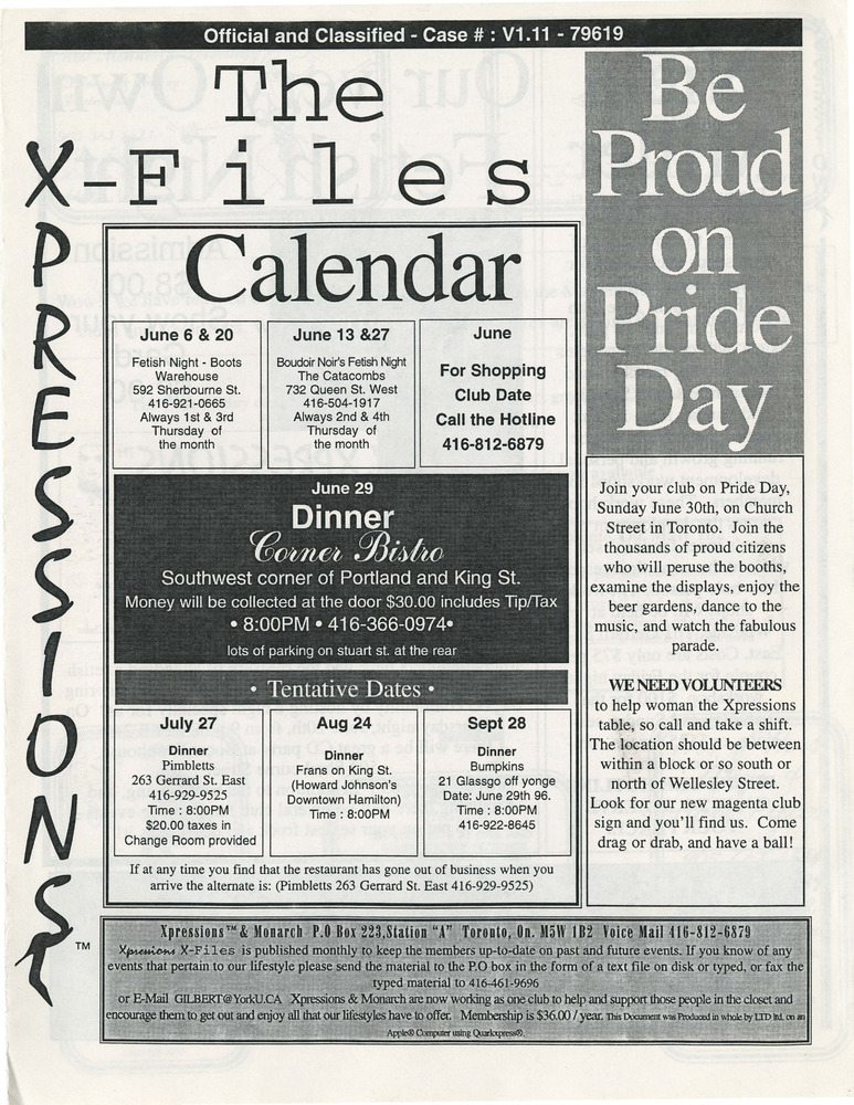 Download the full-sized PDF of The Xpressions X-Files Newsletter Vol. 1 No. 11