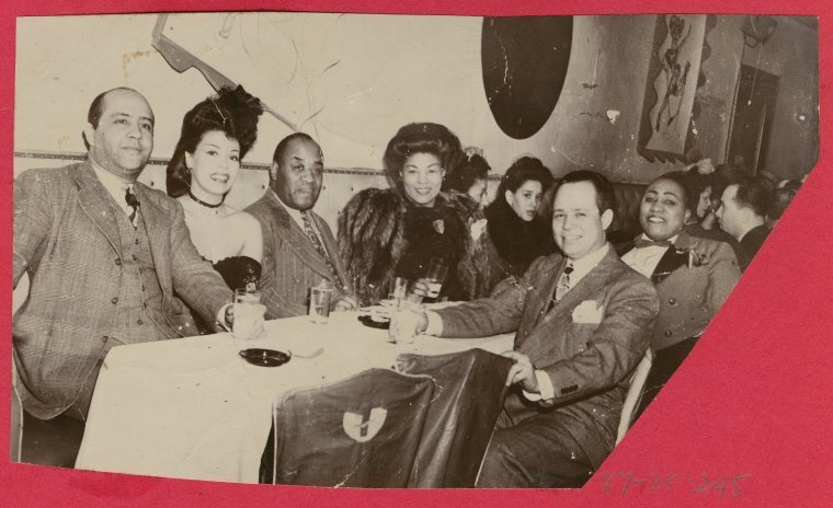 Download the full-sized image of Negro Actors Guild gathering, which includes entertainers Luckey Roberts, Tondaleyo, Billy Daniels and Gladys Bentley, ca. 1940s