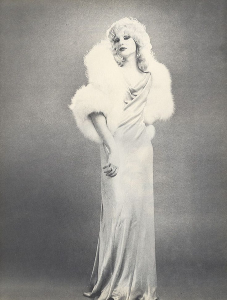 Download the full-sized image of Candy Darling posing in gown and fur (2)