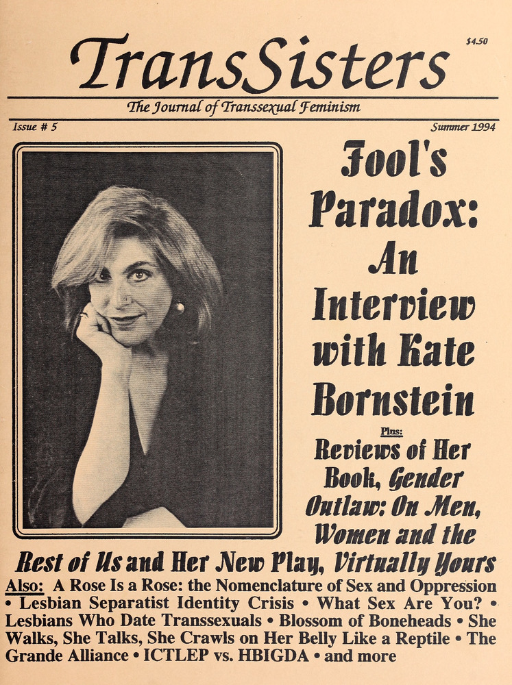 Download the full-sized image of TransSisters: The Journal of Transsexual Feminism No. 5 (Summer 1994)