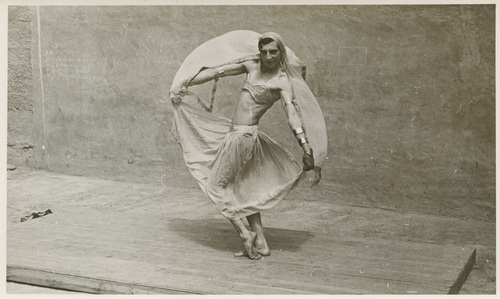Download the full-sized image of Unknown Dancer in San Quentin Prison, Posing