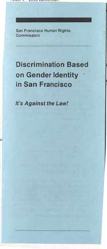 Download the full-sized PDF of Discrimination Based on Gender Identity in San Francisco