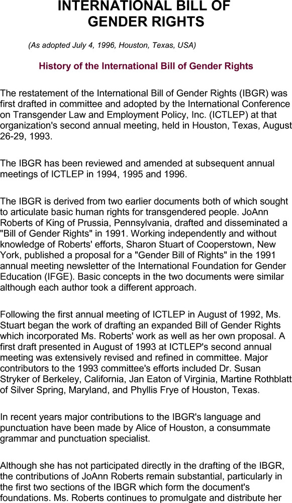 Download the full-sized PDF of International Bill of Gender Rights