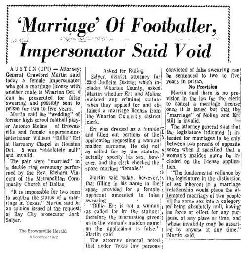 Download the full-sized image of 'Marriage' of Footballer, Impersonator Said Void