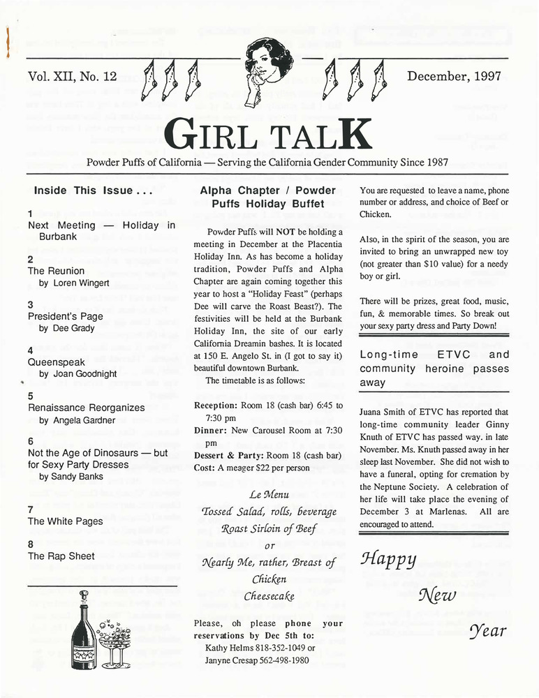 Download the full-sized PDF of Girl Talk, Vol. 12 No. 12 (December, 1997)