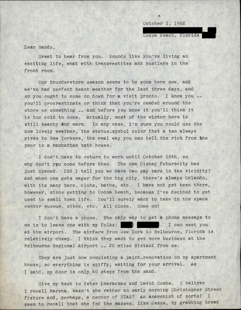 Download the full-sized PDF of Correspondence from Jack Nichols to Randy Wicker