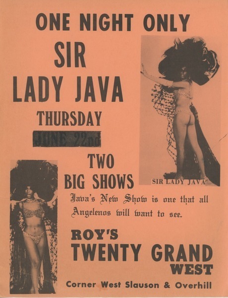 Download the full-sized image of One Night Only Sir Lady Java