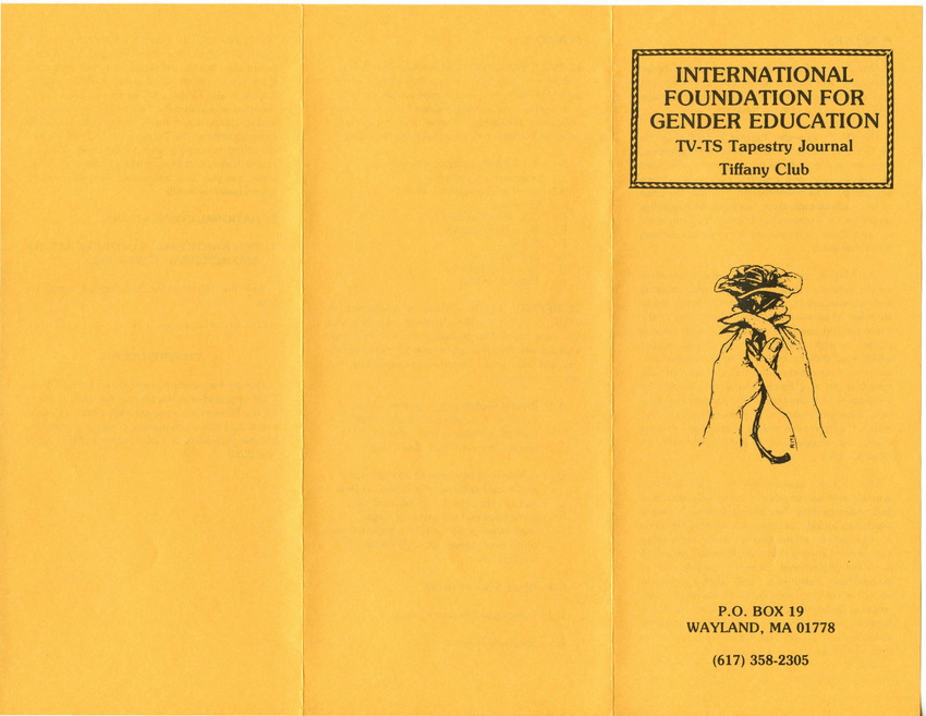 Download the full-sized PDF of International Foundation for Gender Educational TV-TS Tapestry Journal Tiffany Club