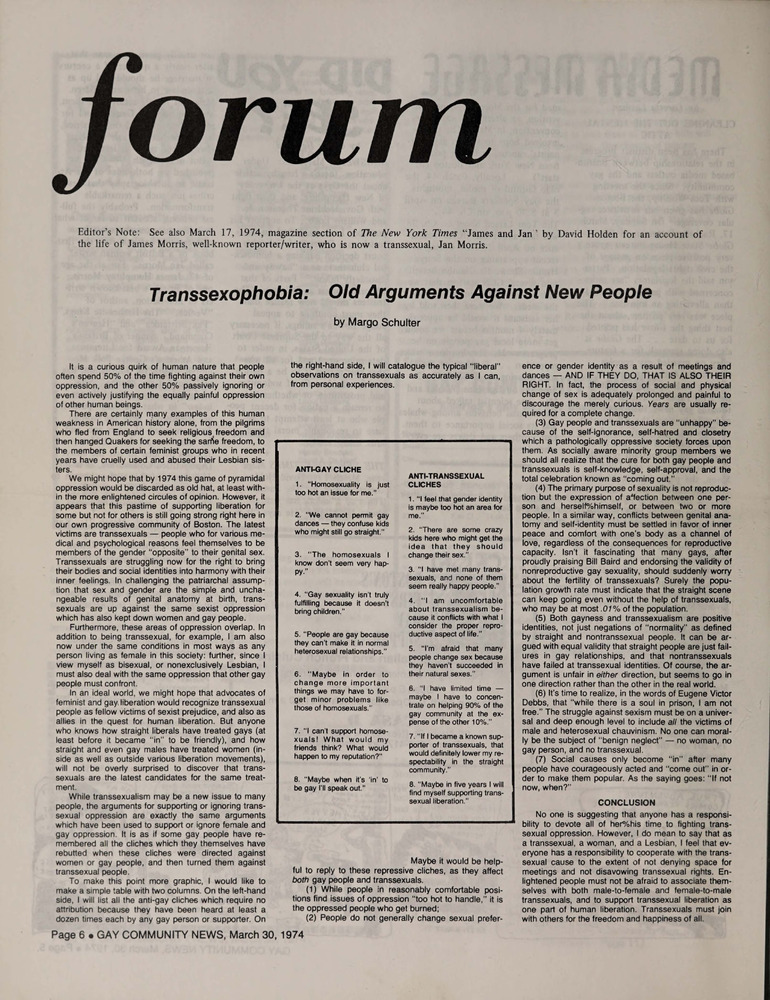 Download the full-sized PDF of Transsexophobia: Old Arguments Against New People