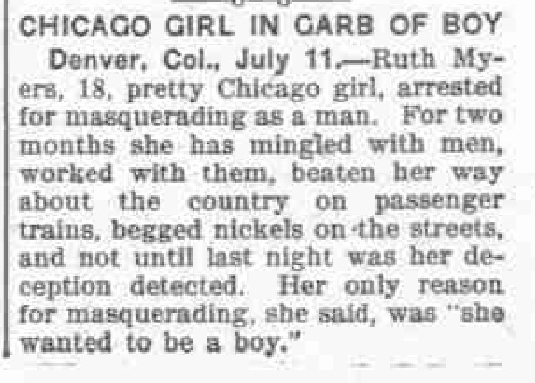Download the full-sized PDF of Chicago Girl in Garb of Boy
