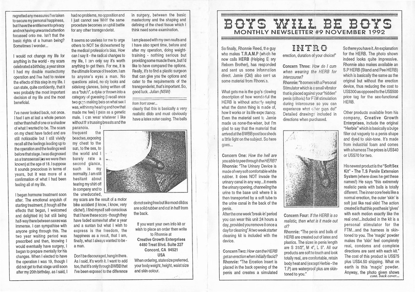 Download the full-sized PDF of Boys Will Be Boys, No. 9 (November, 1992)