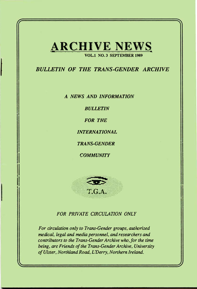 Download the full-sized PDF of Archive News, Vol. 1 No. 3 (September, 1989)