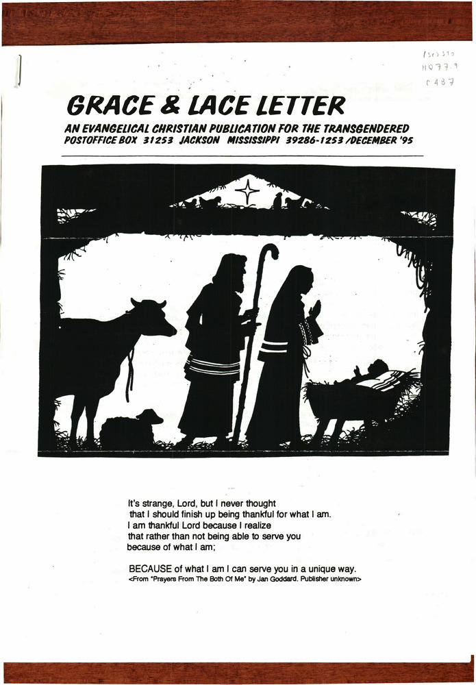 Download the full-sized PDF of Grace and Lace Letter Issue F (December, 1995)