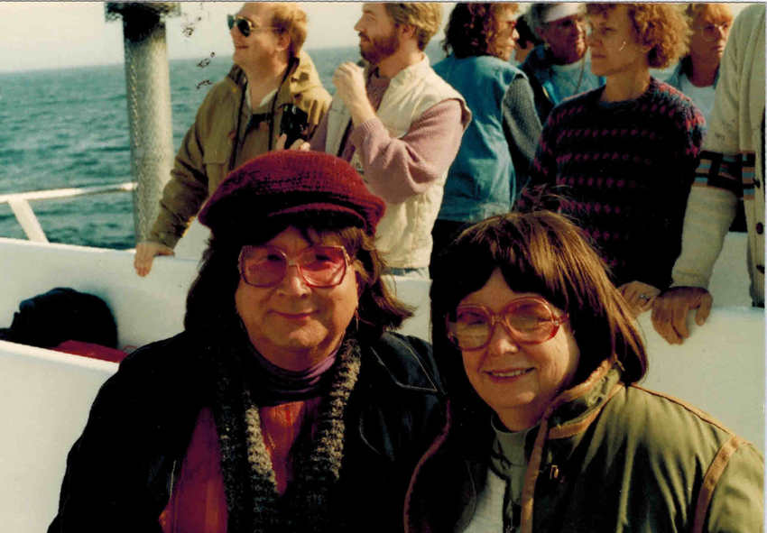 Download the full-sized image of Alison and Dottie Laing on Ferry