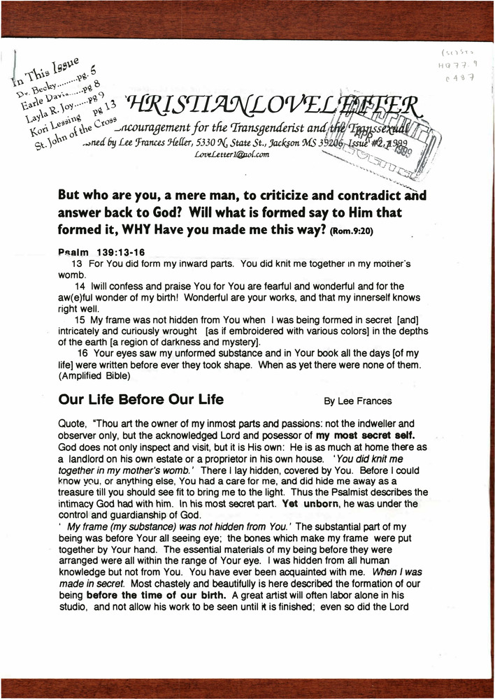 Download the full-sized PDF of Christian Love Letter