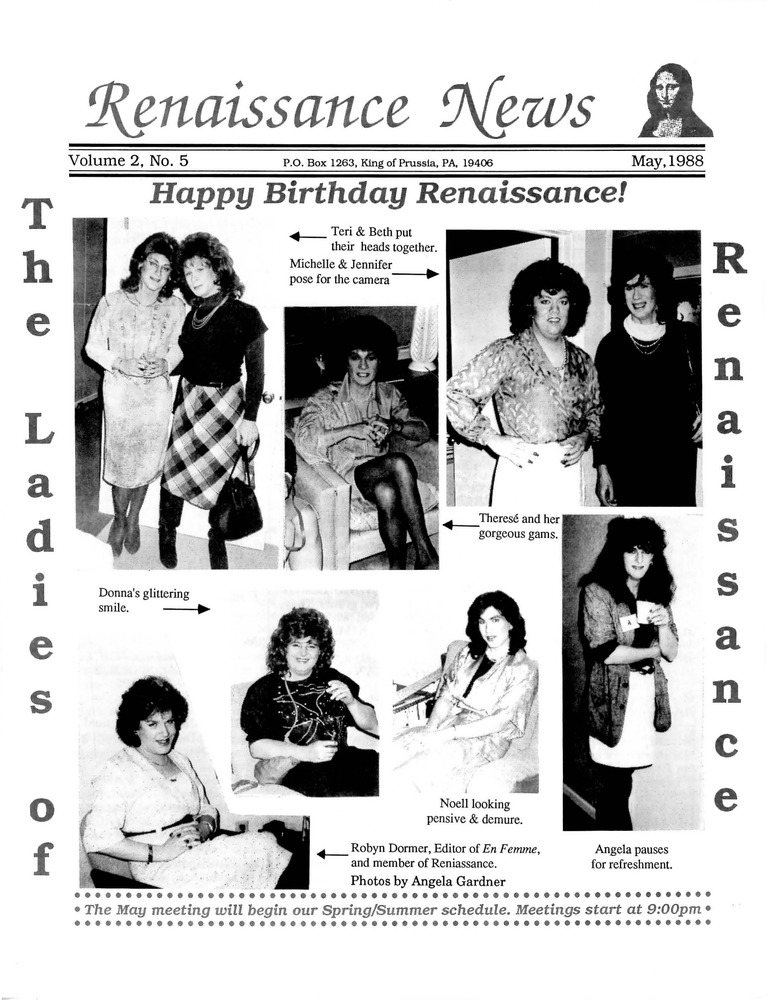 Download the full-sized PDF of Renaissance News, Vol. 2 No. 5 (May 1988)