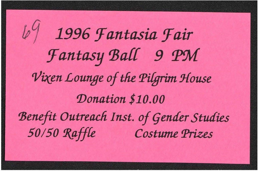 Download the full-sized PDF of 1996 Fantasia Fair Fantasy Ball Ticket