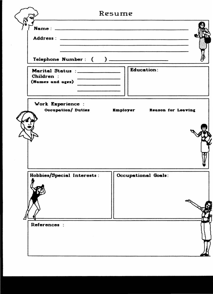Download the full-sized PDF of Fantasia Fair Resume Template