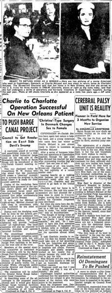 Download the full-sized image of Charlie to Charlotte Operation Successful On New Orleans Patient