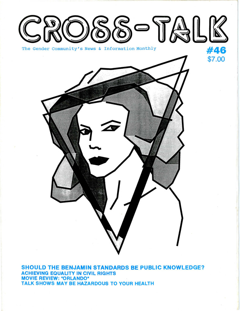 Download the full-sized PDF of Cross-Talk: The Gender Community's News & Information Monthly, No. 46 (August, 1993)
