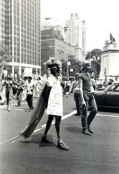 Download the full-sized image of Marsha P. Johnson and Sylvia Rivera at the Pride March, 1973