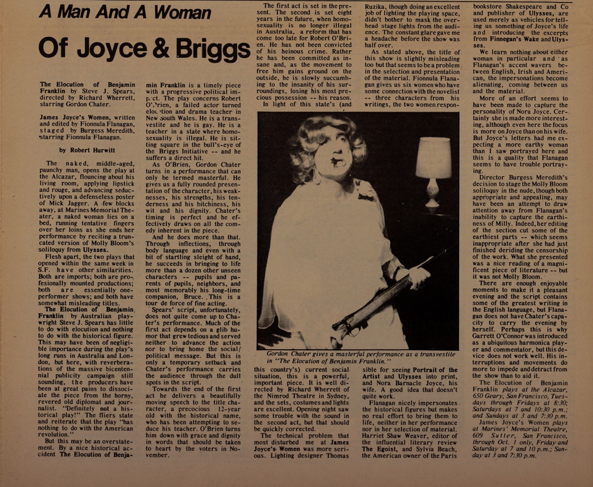 Download the full-sized PDF of A Man and a Woman of Joyce & Briggs