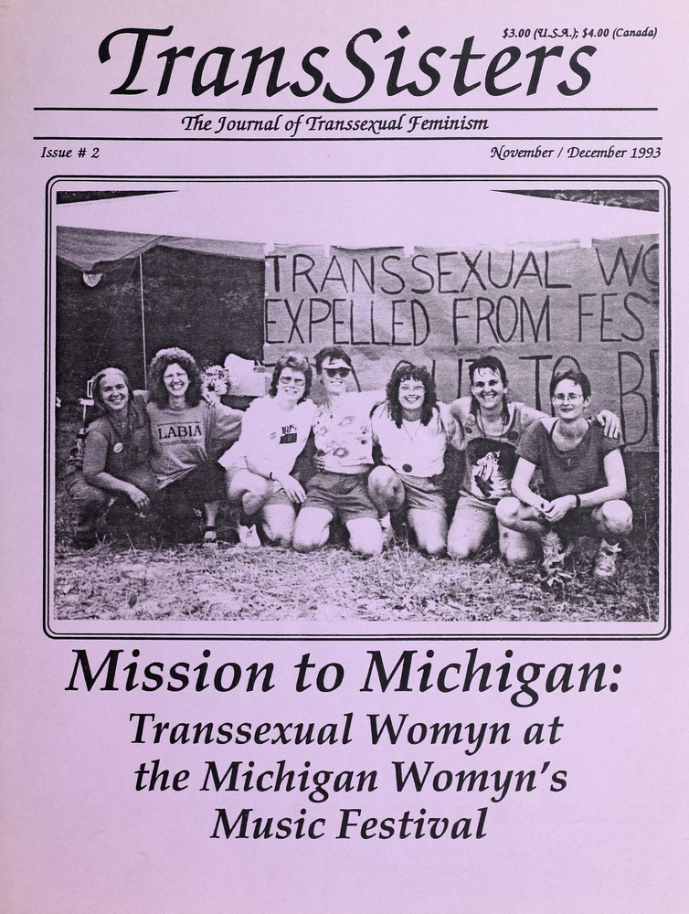 Download the full-sized image of TransSisters: The Journal of Transsexual Feminism No. 2 (Nov.-Dec. 1993)