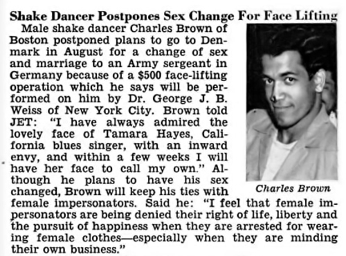Download the full-sized image of Shake Dancer Postpones Sex Change For Face Lifting
