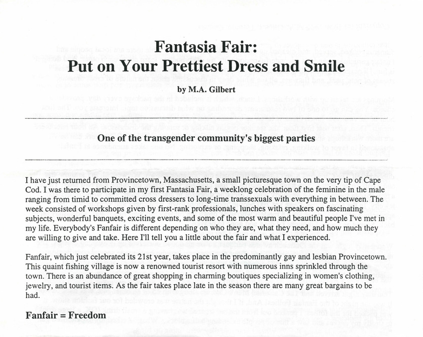Download the full-sized PDF of Fantasia Fair: Put on Your Prettiest Dress and Smile