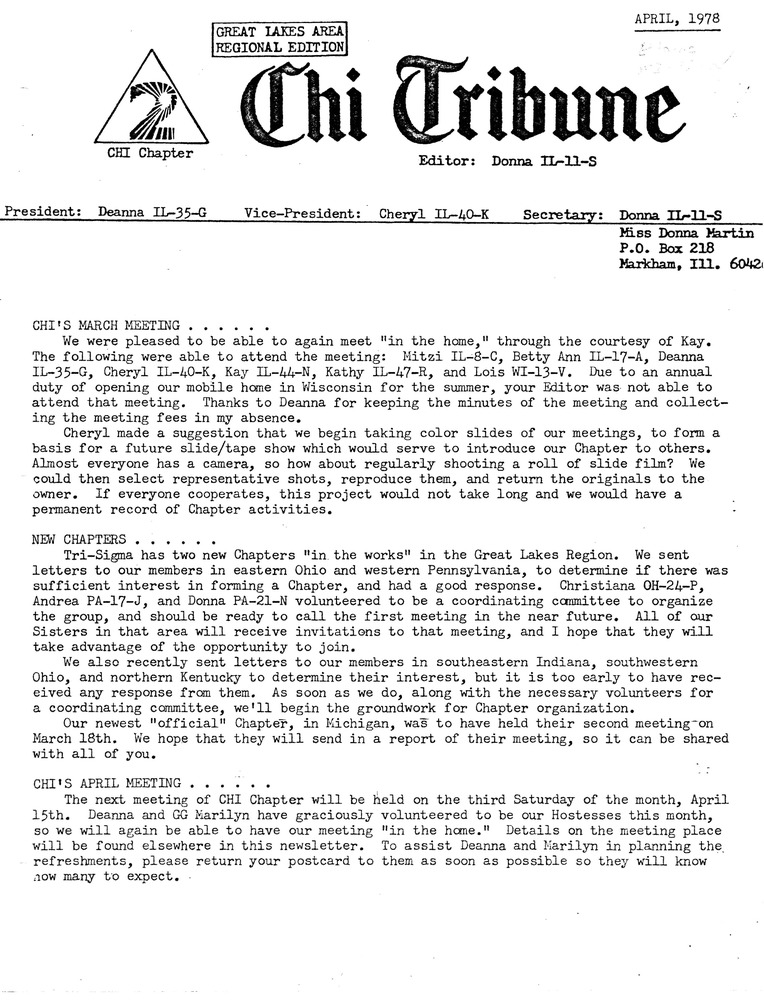 Download the full-sized PDF of Chi Tribune (April, 1978)