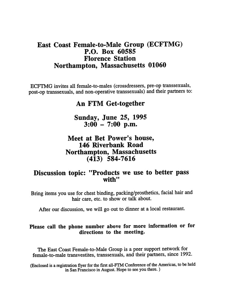 Download the full-sized PDF of June, 1995 Meeting Reminder