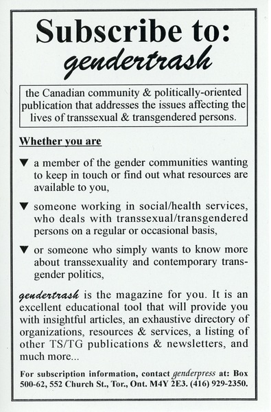 Download the full-sized image of Subscribe to: gendertrash