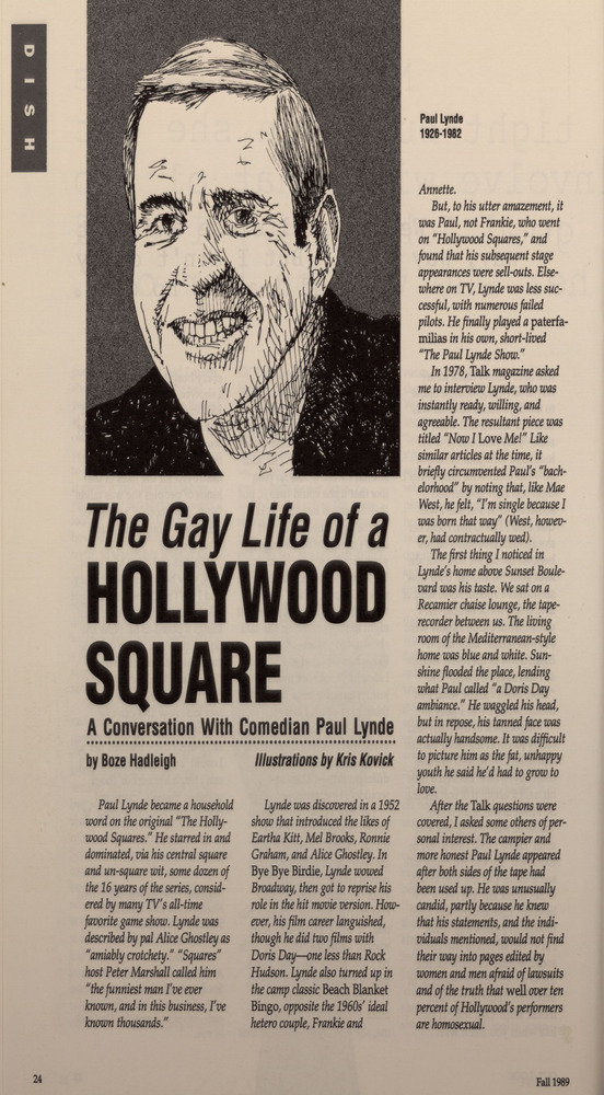 Download the full-sized PDF of The Gay Life of a Hollywood Square
