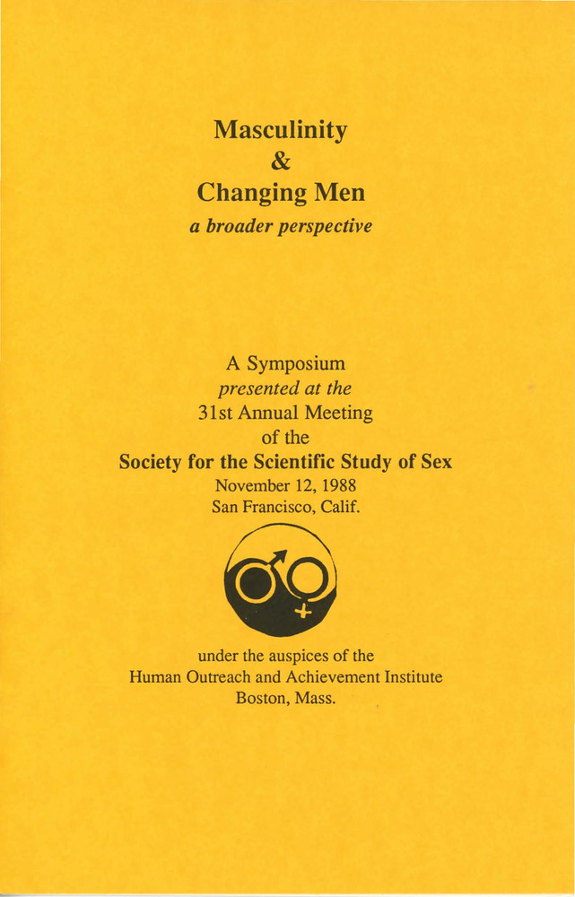Download the full-sized PDF of Masculinity and Changing Men: A Broader Perspective