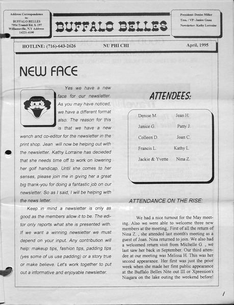 Download the full-sized image of Buffalo Belles Vol. 4 No. 4 (April, 1995(2))