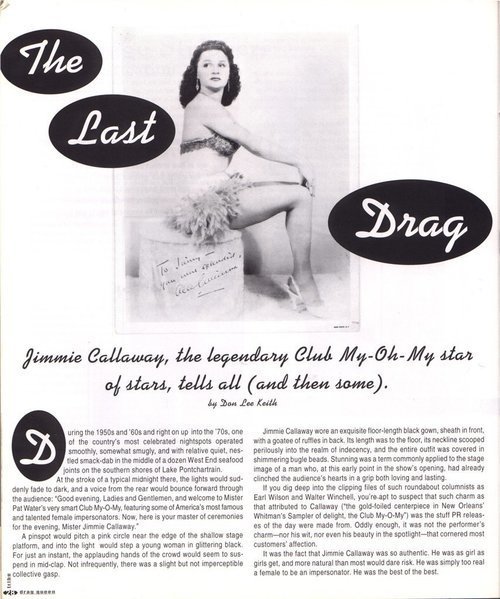 Download the full-sized image of Jimmy Callaway, the kegendary Club My-Oh-My star of stars, tells all (and then some).