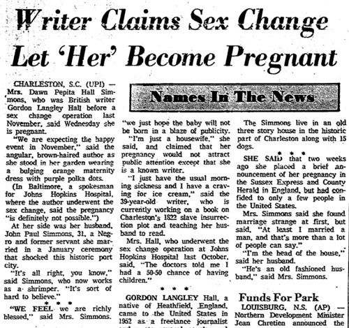 Download the full-sized image of Writer Claims Sex Change Let 'Her' Become Pregnant