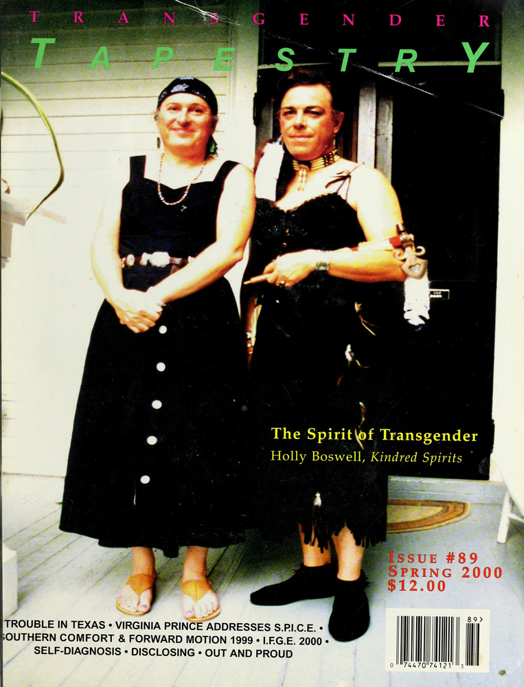 Download the full-sized image of Transgender Tapestry Issue 89 (Spring, 2000)