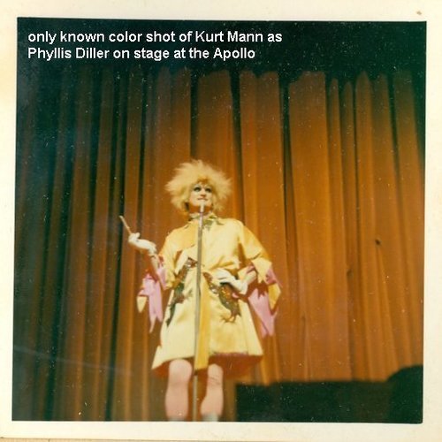 Download the full-sized image of Kurt Mann as Phyllis Diller on Stage