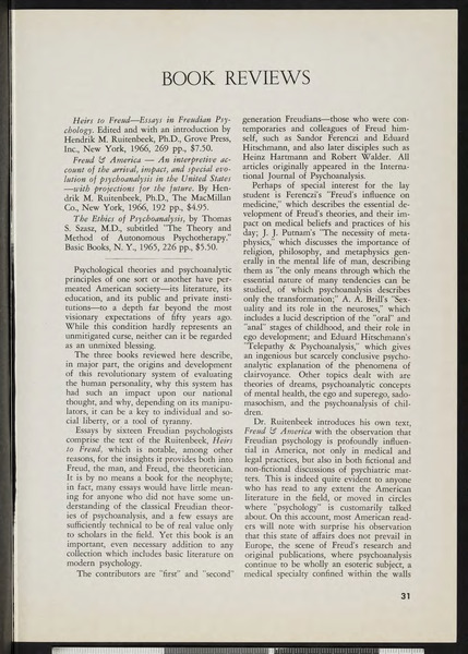 Download the full-sized image of Book Reviews (1967)