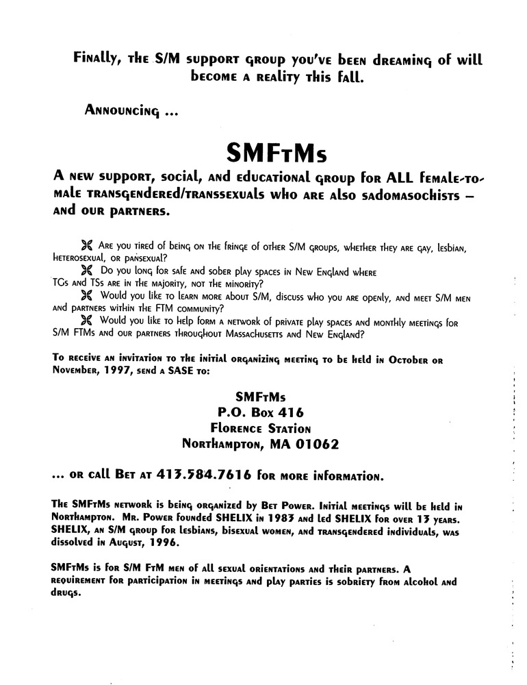 Download the full-sized PDF of SMFTtMs Announcement