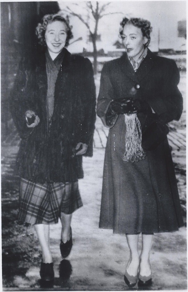 Download the full-sized image of Christine Jorgensen Walks with a Friend in Denmark