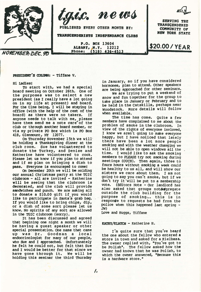 Download the full-sized PDF of TGIC News (November-December, 1990)