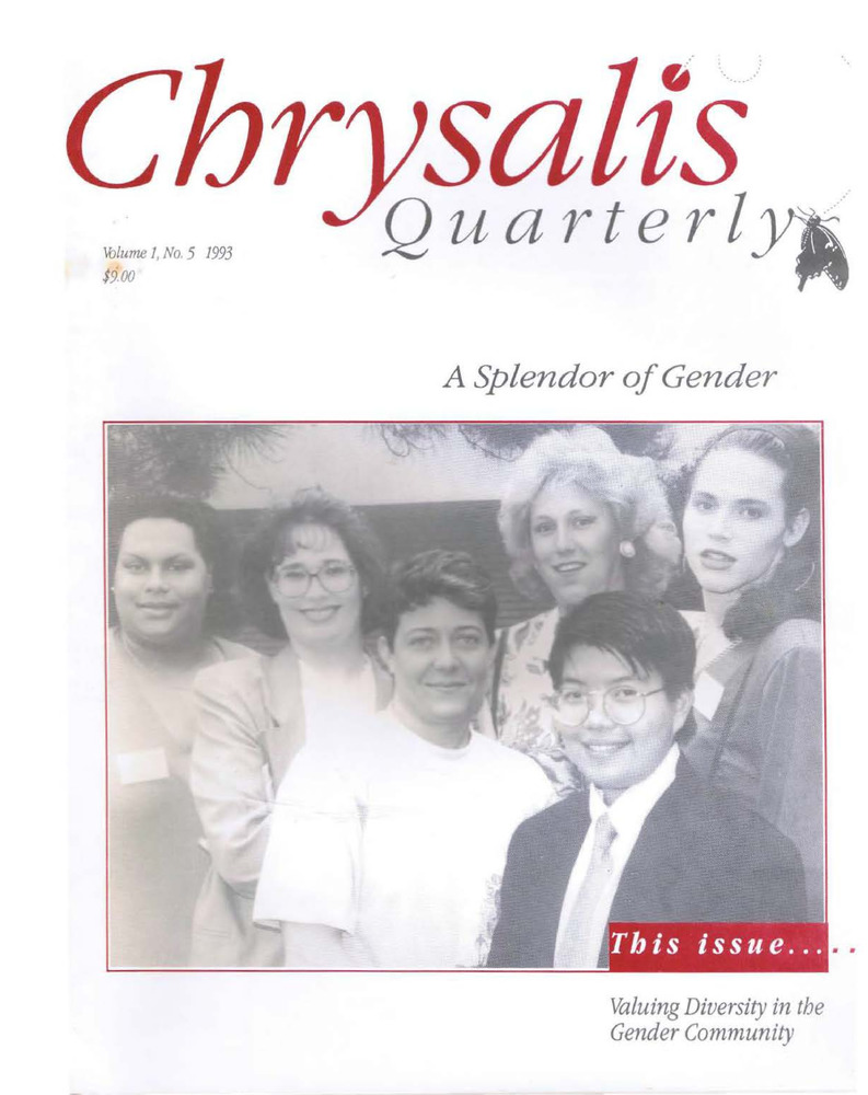 Download the full-sized PDF of Chrysalis Quarterly, Vol. 1 No. 5 (Spring, 1993)