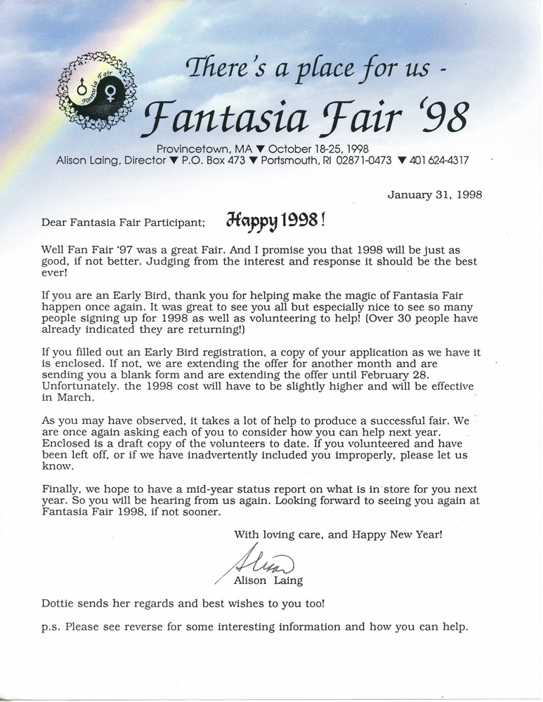 Download the full-sized PDF of There's a Place for Us: Fantasia Fair '98