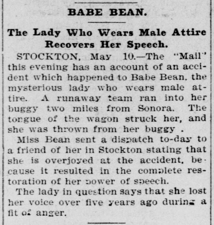 Download the full-sized PDF of Babe Bean: The Lady who Wears Male Attire Recovers her Speech